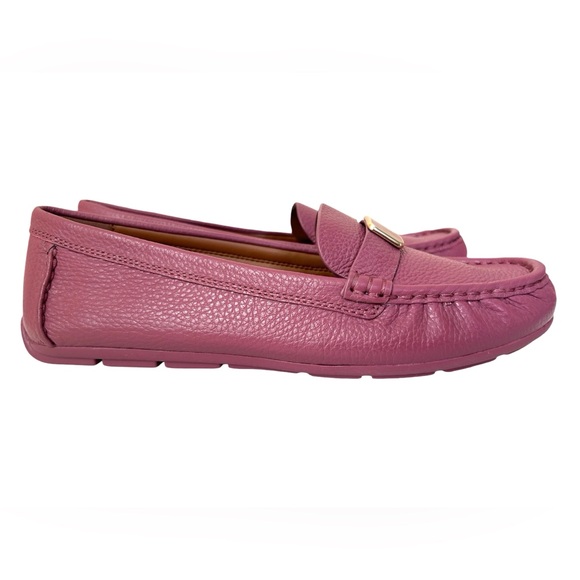 Coach Women’s Mona Leather Driver Size 9 Color Light Raspberry - Picture 7 of 11